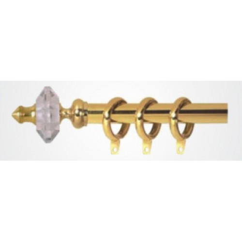 Pure Brass – Elegant Crystal Finial